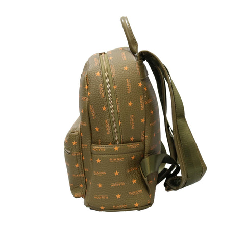 Rucsac Ella Icon de dama, Star, Verde Bronze, 33x27x14cm