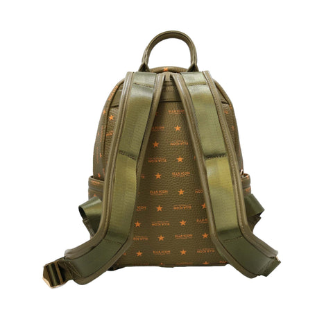 Rucsac Ella Icon de dama, Star, Verde Bronze, 33x27x14cm