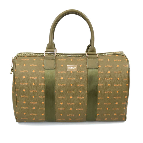 Geanta de Voiaj Ella Icon, Star, Verde Bronze, 42x17x26cm