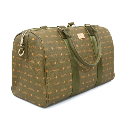 Geanta de Voiaj Ella Icon, Star, Verde Bronze, 42x17x26cm