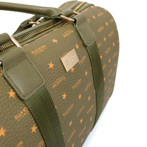 Geanta de Voiaj Ella Icon, Star, Verde Bronze, 42x17x26cm