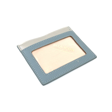 Etui pentru carduri Duo, Ella Icon, Albastru Prafuit, 10.5x8cm