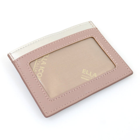 Etui pentru carduri Duo, Ella Icon, Roz Prafuit, 10.5x8cm