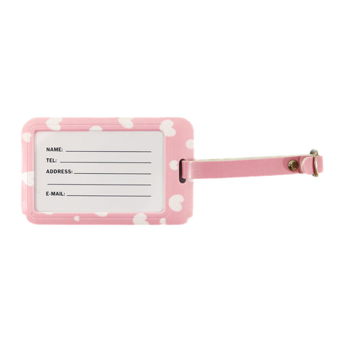 Eticheta de identificare bagaje Cute Cat Roz 11X7 cm