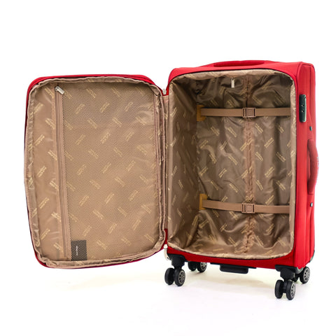 Troler Petra Textil Rosu 69x41x28 cm