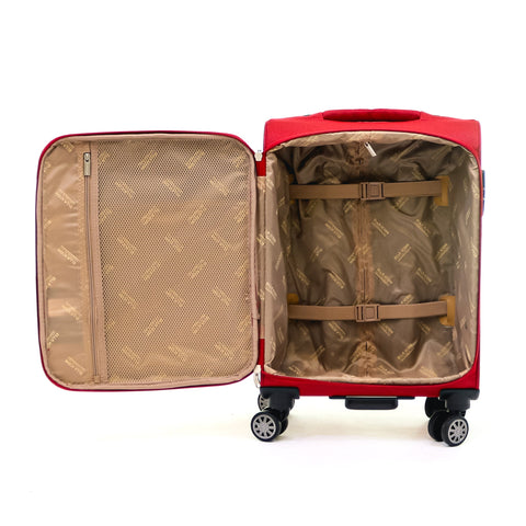 Troler Petra Textil Rosu 55X36x24 cm