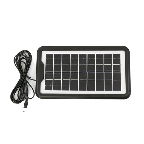 Sistem de iluminat solar cu lanterna GDPLUS, 3 becuri led, incarcare USB, GD-12