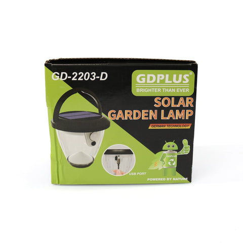 Lampa solara GDPLUS cu LED pentru gradina cu senzor de miscare 30W GD-2203-D