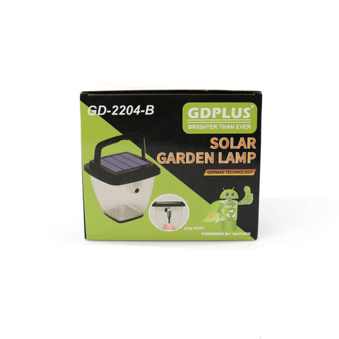 Lampa solara GDPLUS pentru gradina cu senzor de miscare 30W GD-2204-B