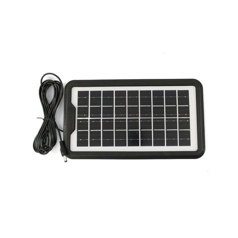Sistem de iluminat solar GDPLUS, 3 becuri LED, unitate principala/baterie cu lanterna,USB, cablu de incarcare 220V, GD-7COB