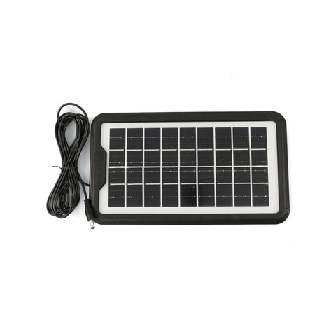 Sistem de iluminat solar GDPLUS, 3 becuri LED, unitate principala/baterie cu lanterna,USB, cablu de incarcare 220V, GD-7COB