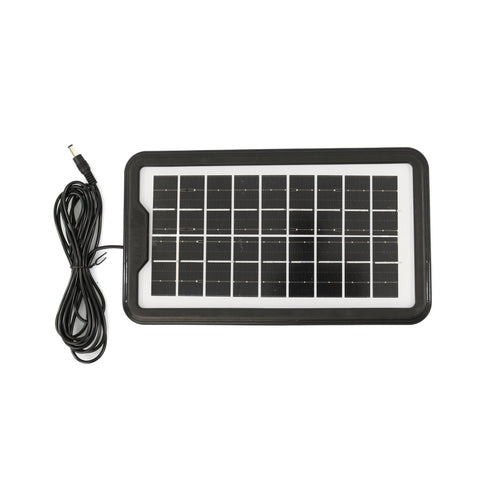 Sistem de iluminat solar GDPLUS cu 3 becuri, lanterna si incarcator USB, portabil, GD-8017COB