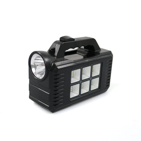 Sistem de iluminat solar GDPLUS 2 becuri LED, lampa LED, USB, GD-8077