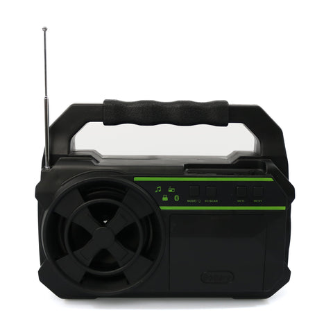 Sistem de iluminat solar GDPLUS cu lanterna, 3 becuri LED si Radio/Bluetooth, GD-8081