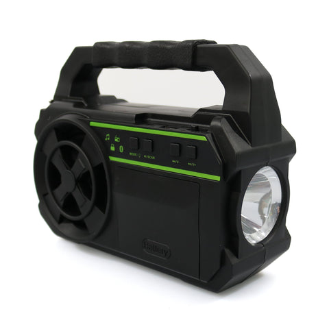 Sistem de iluminat solar GDPLUS cu lanterna, 3 becuri LED si Radio/Bluetooth, GD-8081