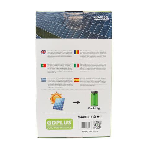 Proiector solar de perete GDPLUS cu telecomandă 200W GD-8200L