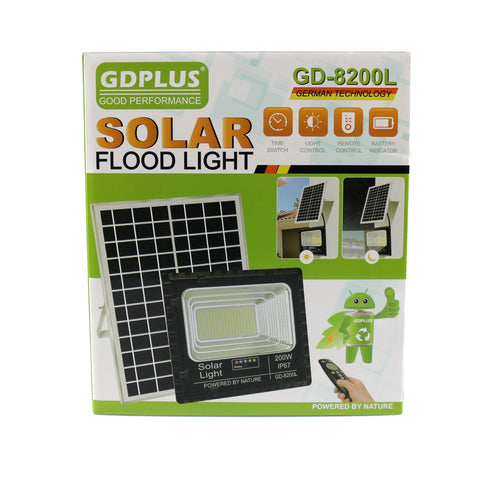 Proiector solar de perete GDPLUS cu telecomandă 200W GD-8200L