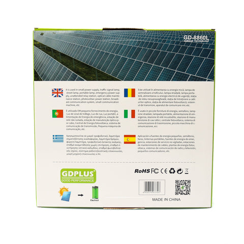 Proiector solar de perete GDPLUS cu telecomandă 60W GD-8860L