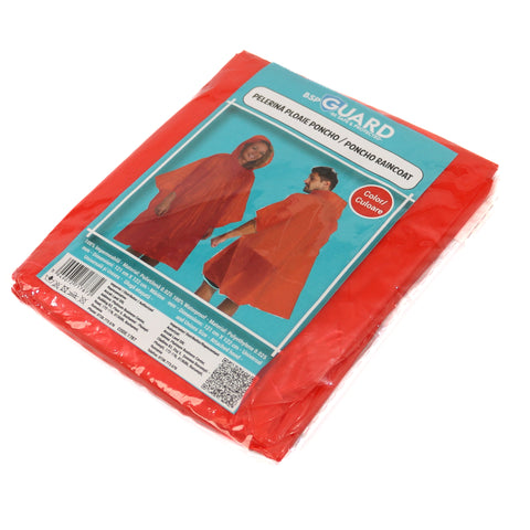 Pelerina de Ploaie - Model Poncho - Rosu - BSP Guard