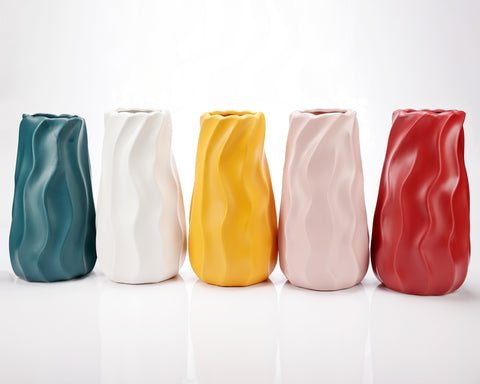 Vaza decorativa "NEW Waves" galben