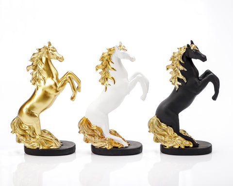 Statueta "Horse" Black din rasina